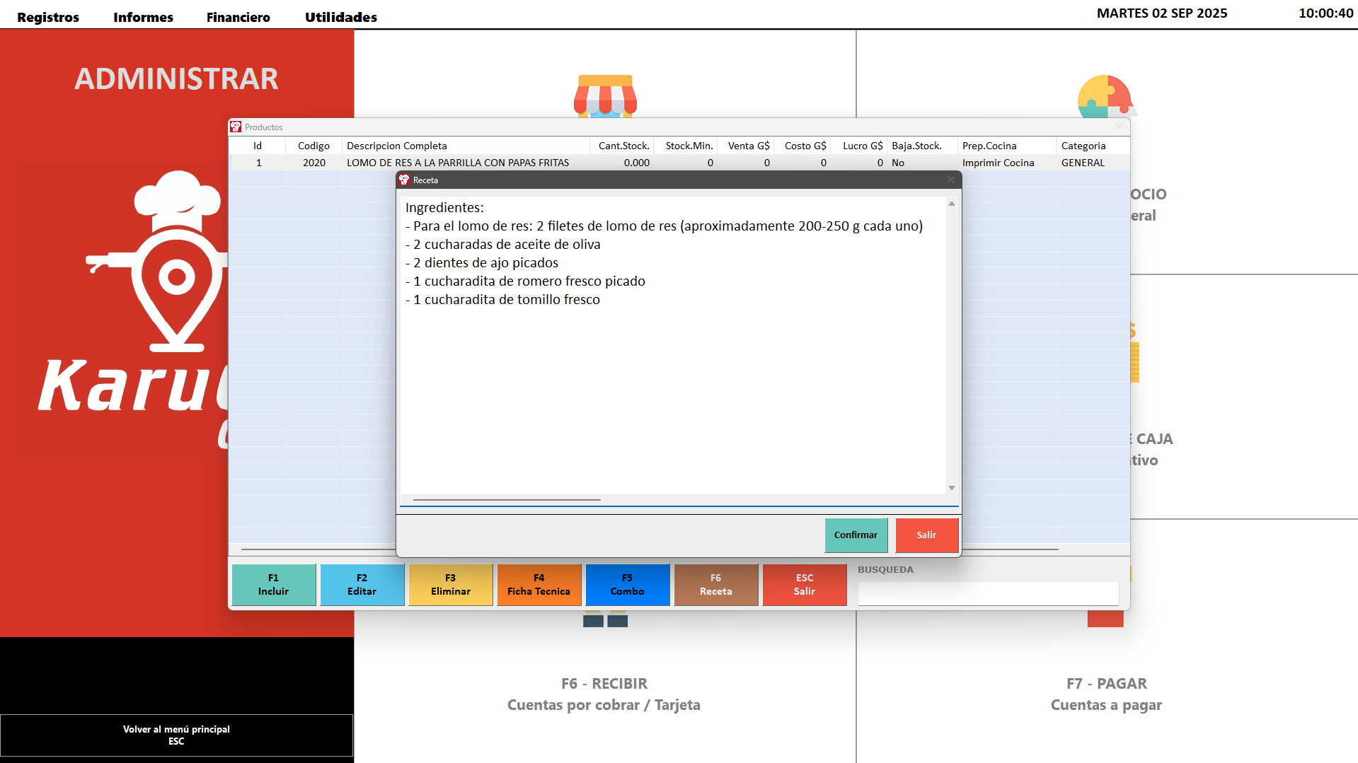 Corte de Caja Karugo